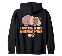 Realmente me Gustan los Conejillos de Indias Ok Cute Skinny Guinea Pig Sudadera con Capucha