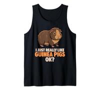 Realmente me Gustan los Conejillos de Indias Ok Cute Teddy Guinea Pig Camiseta sin Mangas
