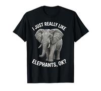 Realmente me Gustan los Elefantes Ok Camiseta