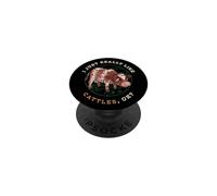 Realmente me Gustan los ganados Ok Animal de Granja Lindo Shorthorn Cow PopSockets PopGrip Adhesivo