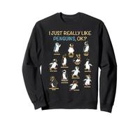 Realmente Me Gustan Los Pingüinos Ok Animal Lover Lindo Pingüino Sudadera
