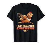 Realmente me Gustan los Pollos Ok Farm Easter Egger Chicken Camiseta