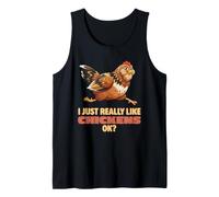 Realmente me Gustan los Pollos Ok Farm Easter Egger Chicken Camiseta sin Mangas