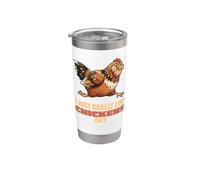 Realmente me gustan los pollos Ok Farm Easter Egger Chicken Vaso térmico de acero inoxidable de doble pared