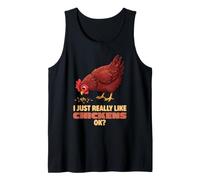 Realmente me Gustan los Pollos Ok Farm Rhode Island Chicken Camiseta sin Mangas