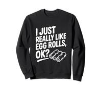 Realmente me Gustan los Rollos de Huevo, ¿Vale? Humor Divertido para los Amantes de la Comida Sudadera