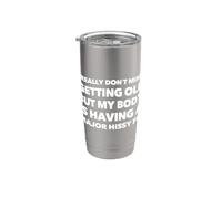 Realmente no me importa envejecer pero mi cuerpo lo está tomando Vaso térmico de acero inoxidable de doble pared