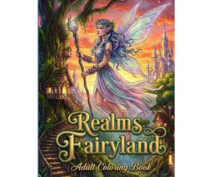 Realms Fairyland Adult Coloring Book: A Whimsical, Magical Fairyland of Castles, Fantasy Scenes of Magical Dwellings, Enchanting Fairies , for Relaxation and Creativity /