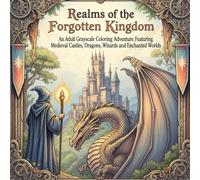 Realms of the Forgotten Kingdom: An Adult Grayscale Coloring Adventure Featuring Medieval Castles, Dragons, Wizards, and Enchanted Worlds