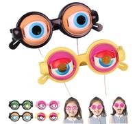 REALOKMAN Blinking Eye Glasses Kinetic Crazy Winking Prank Glasses Funny Novelty Gag Gifts Prop for Party Jokes Costume