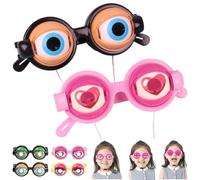 REALOKMAN Blinking Eye Glasses Kinetic Crazy Winking Prank Glasses Funny Novelty Gag Gifts Prop for Party Jokes Costume
