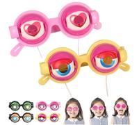 REALOKMAN Blinking Eye Glasses Kinetic Crazy Winking Prank Glasses Funny Novelty Gag Gifts Prop for Party Jokes Costume