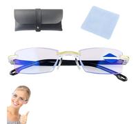 REALOKMAN Gafas De Lectura Como Las Que Se Ven En La Televisión, Sin Visión Azul, Con Zoom Inteligente Para Mujeres Y Hombres, Para La Fatiga Visual Y El Sueño, Visión Inteligente De Cerca(1Pc)