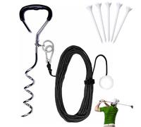 REALOKMAN Golf Training Tool for Drivers & Irons, Weighted Golf Swing Trainer Aid for Practice, Real Golf Ball Experience with 50 Feet Flight, Tempo Swing Trainer for Backyard, Driving Range(Negro)