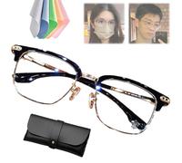 REALOKMAN Libiyi Yifare Migilife Yifare Optireaders Pro Unisex Fashion Titanium Blue Light Blocking Anti Multi-focal Eyestrain(Bright black gold)