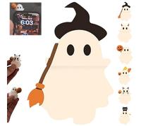 REALOKMAN Sithandsip Ghostees Mystery Phone Buddy, Mini Phone Figure Surprise Toy, Stick-On Halloween Ghost & Pumpkin Telephone Topper, Cute Fun Halloween Telephone All Models Buddy Doll(Style 5)