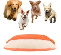 REALOKMAN Snoozie Snuggle Burrow Bed, Washable Dog Bed with Cover Cave, Dog Den Beds Cave for Dachshund, Indoor Pets Sleeping Bag, Doggy Beds Caves for Small Dogs, Nest Dogs Bedes for Cat(Orange,S)