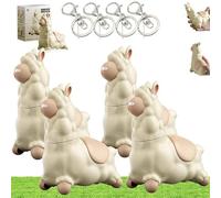 REALOKMAN Spitting Llama Water Toy, Alpaca Interactive Water Sprayer, Funny Spoof Squeeze 45° Head Leak-Proof Squirt Gun Mini Animal Squirt Soaker for Summer Backyard Beach Bathtub Splash Pad(4PCS)