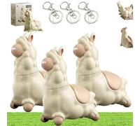 REALOKMAN Spitting Llama Water Toy, Alpaca Interactive Water Sprayer, Funny Spoof Squeeze 45° Head Leak-Proof Squirt Gun Mini Animal Squirt Soaker for Summer Backyard Beach Bathtub Splash Pad(3PCS)
