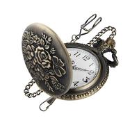 Realpoo Reloj de bolsillo con parche de animales, reloj de bolsillo con diseño de animales tallados para hombre, reloj de bolsillo para hombre con cadena de cintura, CF-new29