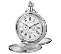 Realpoo Reloj de bolsillo mecánico único para hombre, números romanos, escala digital, relojes de bolsillo mecánicos para hombre, SWQ-115, Moda