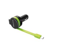 RealPower 257636 - Cargador (Auto, Encendedor de cigarrillos, 5 V, 0,58 m, Negro