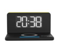 Realpower chargeair reloj despertador digital negro