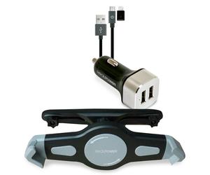 RealPower KFZ-Ladegerat Set + Kabel + Halterung Ta NUEVO