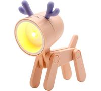 RealPower Linterna LED con diseño de ciervo, color rosa