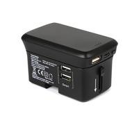 Realpower travelcharge-4k universal negro usb cargador inalámbrico in
