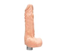 RealRock 9" / 23 Cm Dildo Realistico Con Vibracion Y Con Testículos - Carne 510 g