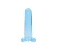 REALROCK - NON REALISTIC DILDO WITH SUCTION CUP - 5,3/13,5 CM - AZUL TRANSPARENTE