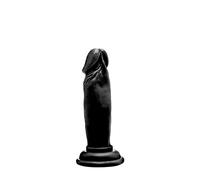 RealRock Realistic Cock 6" Negro Dildo Realista Suave - 310 gr