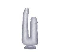 RealRock Realistic Cock 9 Inch Translucent Dildo Realista Doble - 625 gr