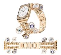 REALSIGN Correa de reloj de zinc para mujer, compatible con Apple Watch de 38 a 41 mm, color dorado, ajustable