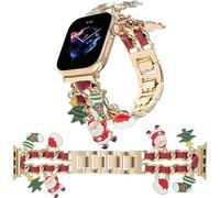 REALSIGN Elegante pulsera compatible con correas de Apple Watch de 38 mm, 40 mm, 41 mm, 42 mm, 44 mm, 45 mm, 49 mm, correa de repuesto con colgantes únicos para iWatch Series 9, 8, 7, 6, 5, 4, 3, 2,