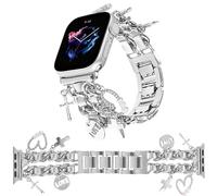 REALSIGN Elegante pulsera compatible con correas de Apple Watch de 38 mm, 40 mm, 41 mm, 42 mm, 44 mm, 45 mm, 49 mm, correa de repuesto con colgantes únicos para iWatch Series 9, 8, 7, 6, 5, 4, 3, 2,