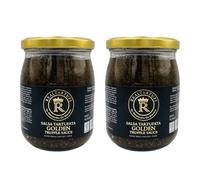 Realtartufi - Tartufata Golden 2x 90g, Condimento Gourmet italiano, Salsa de Trufa Negra para Pasta, Carne, Pizza, Ensaladas, Sin Gluten, Vegano, Indicado para Restauración