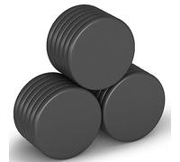 Realth Disco de Imanes de Neodimio con Revestimiento de Epoxi Negro 35 mm * 3 mm 18 Piezas para Refrigerador Proyecto y artesanía de Ciencia de Oficina (MDB350318)