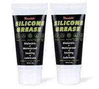 Realth Grasa Dieléctrica De Silicona Transparente 20g 2 Pcs | Protección De Aislamiento, Impermeable y Resistente Al Calor, para Grifo De Plomería Pista De Puerta Deslizante