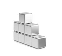 Realth Imán de neodimio imanes de Nevera Extra Fuertes 10 mm * 10 mm * 10 mm para refrigeradores Nevera pizarras magnéticas Pizarra Blanca 8 Piezas (MC733)