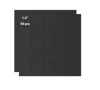 Realth Magnéticas Autoadhesivas Cuadrado 50 PCS 30mm x 30mm Despegar y pegar con reverso adhesivo para Manualidades con refrigeradores de cocina (MDS3050)