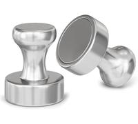 Realth MTW4202 - Juego de 2 imanes de neodimio (42 x 52 mm, para pizarras magnéticas, frigoríficos, pizarras blancas, casas, cocinas, oficinas, escuelas)