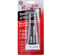 Realth Silicona Selladora Gasket Maker Paquete de 1 Alta Temperatura RTV 3.53oz Ultra Gris Resistente al Aceite Junta Brida de Alta para reparación de máquinas de Motocicletas automotrices(SG410)