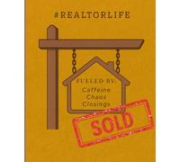 Realtor Composition Notebook | 120 Pages College Ruled, 7.5” x 9.25” | Matte Real Estate Agent Journal for Clients, Closings, Notes & Daily Motivation