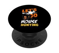Realtor de Bienes raíces Hermosa Bruja Halloween Vamos a la Caza de la casa PopSockets PopGrip Adhesivo