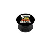 Realtor House Key Bienes raíces Humor Profesional PopSockets PopGrip Adhesivo