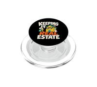 Realtor House Key Bienes raíces Humor Profesional PopSockets PopGrip para MagSafe