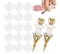 Realure 2 Unidades De Pellet Bait Bander 100 Unidades Micro Cebos Anillos con Anillo De Goma Rojo, Accesorios para Carpa, para Fijación Rápida De Cebos, Pellets Cebos, Abejas, Gusanos