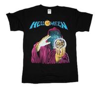 realx Helloween Keeper of The Seven Keys'87 Gamma Ray Avantasia Rage - Camiseta negra XS, Negro, L